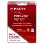 McAfee Total Protection 1 PC For 1 Year Protection